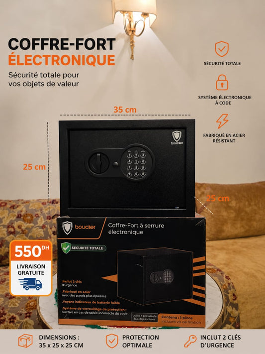 COFFRE FORT ELECTRIQUE 35 CM / 25 CM